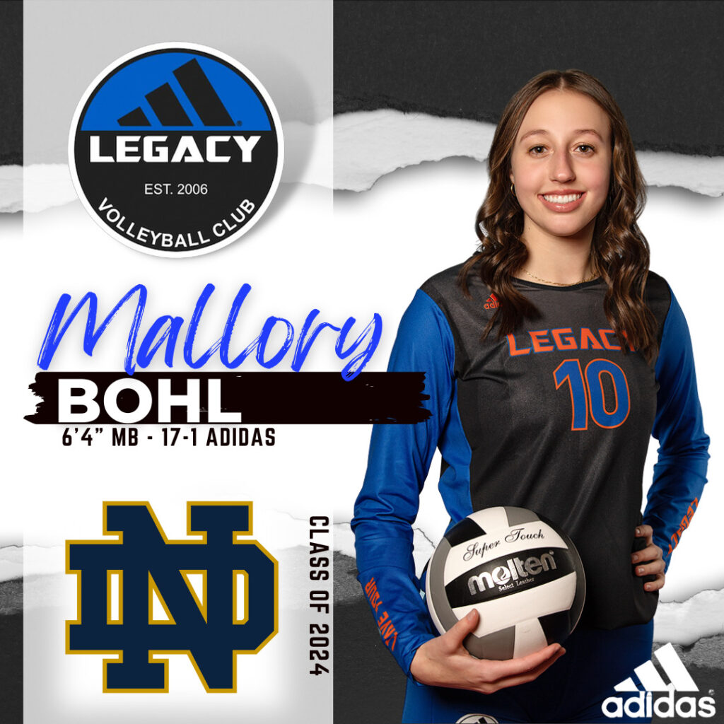 Mallory Bohl commits to the University of Notre Dame - Legacy ...