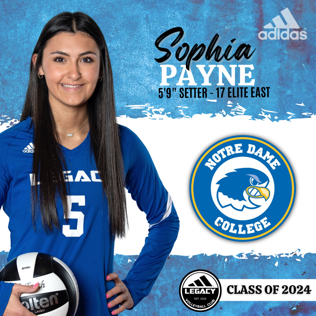 Sophia Payne commits to Notre Dame College - Legacy Volleyball Center